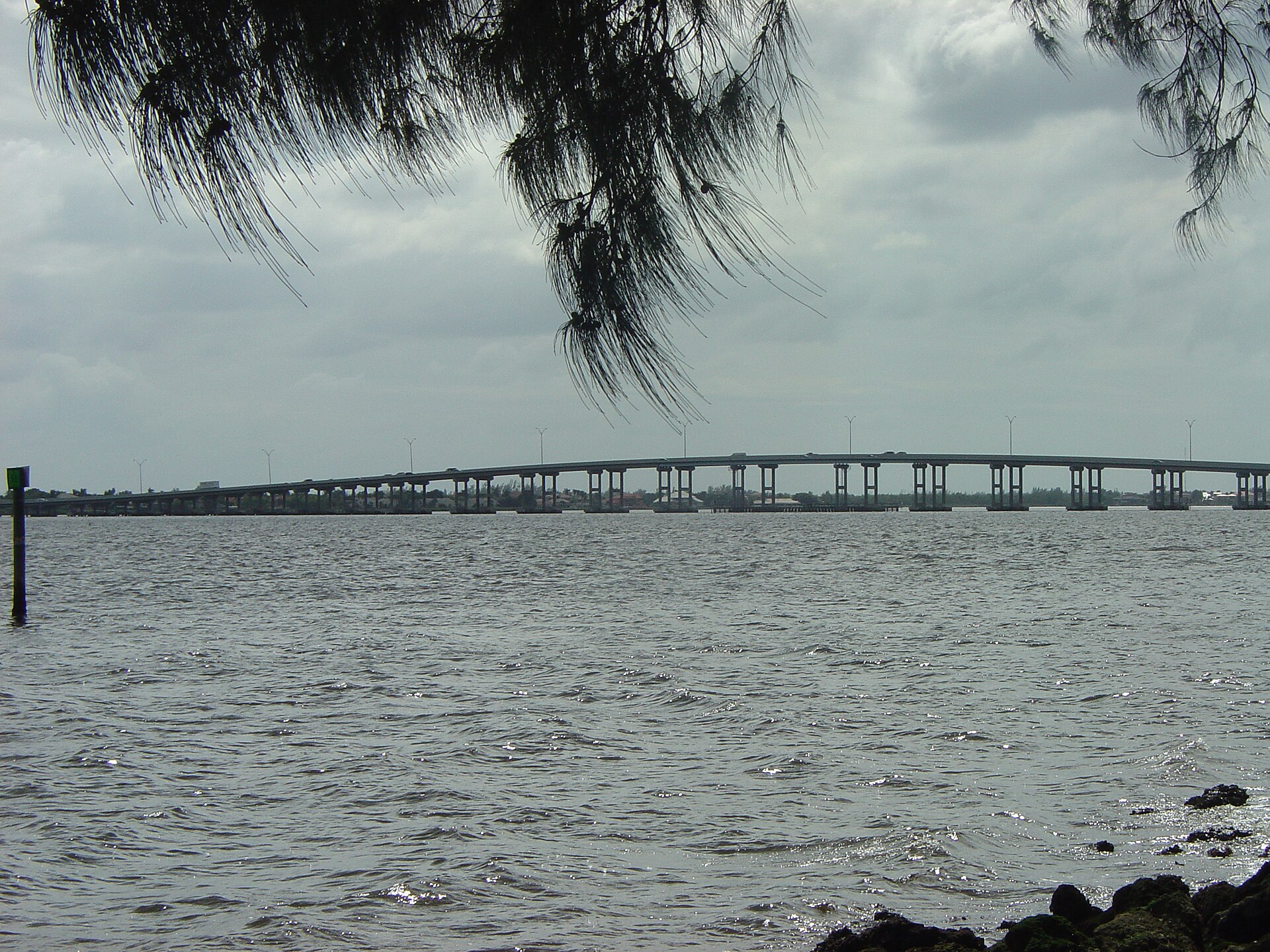 Cape Coral Bridge, Florida.