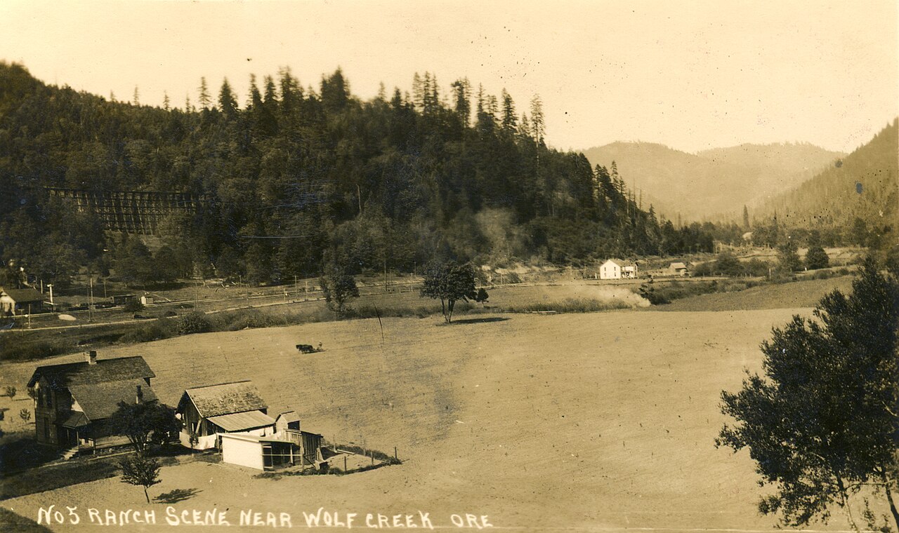 Wolf Creek, Oregon — where Foster was cornered and shot himself on Feb 1, 2023.